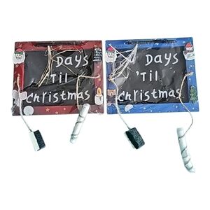 Set of 2 frames xx Days Till Christmas